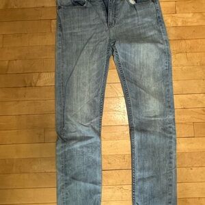 RSQ Blue Straight Jeans with Subtle Fading
